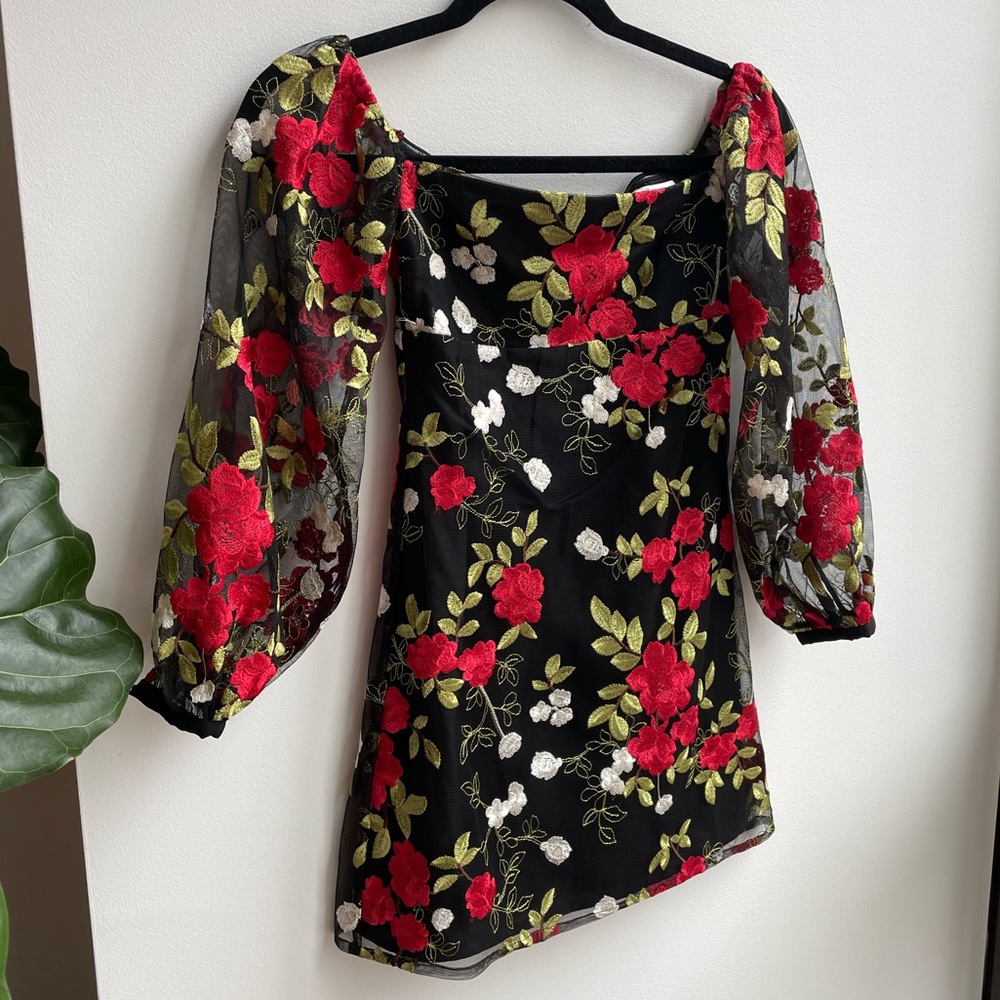 BLISS DRESS. Lovers and Friends Mini Floral Dress